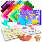 Origami Paper Craft Kit with 220 Double Sided Sheets in 17 Vibrant Colors, 6x6 Inch Size