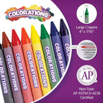Large Crayon Sets, 8 Colors per Set, 12 Sets Total