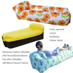 Inflatable Couch For Camping,Inflatable Lounger Air Sofa Chair,Portable Festival Couch For Outdoor, Beach, Hiking, Picnics, Music Festivals (Yellow -Black)