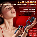 Vibrating Cock Ring With Anal Plug, 3 In 1 Prostate Massager Vibrating Butt Plug With App Control 9 Vibration Modes Clitoral Stimulator, Anal Toys Penis Ring Vibrator Adult Sex Toy For Men Couples