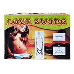 Adult Sex Swing Set-360° Spinning Trapeze Fluffy Liner Super Soft Swing Kit Indoor Ceiling Swing With Steel Triangle And Spring Support 800 Lbs For Couples Adult