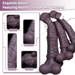 Realistic Horse-Inspired Dildo - Lifelike Texture & Design, Body-Safe Silicone, Suction Cup Base For Hands-Free Fun - Adult Toy For Pleasure & Exploration(Large) Brown