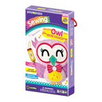 Kids Owl Sewing Kit with Safety Needle & Instructions, Beginner DIY Craft Set