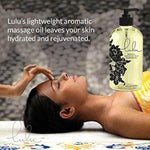 Lulu Geranium Massage Oil With Jojoba And Essential Oils 16Oz & Personal Lubricant. Natural Water-Based 16 Oz