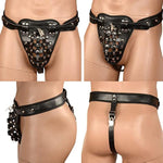 Men's Chastity Belt with Adjustable Penis Cage and Ring for Adults - Flirt Fashion Underwear