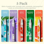 Scented Lava Gel Pen Set, 5 Multi-Color Pack, 0.5mm