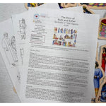Ruth and Esther Felt Figures for Flannel Board Bible Stories - Precut