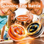 Fireworks Fingertip Gyro,Handheld Fireworks Gyroscope,Collision Sparks Light Up Spinning Top Toy,Creative Gyroscope Toy For Kids,Fidget Spinners For Adults, Cool Flashing Spinning Toys (6 Pcs)
