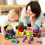 Magnet Robot Toys For Kids 3-5 - Magnetism Stacking Transform Boys Toys For Ages 5-7 With Storage Box, Set For Toldllers Age 3-8 Years Old Girls, Christmas And Birthday Gifts