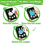 Foil Art Craft Kit for Kids, Princess, Unicorn, Cat & Flower Themes