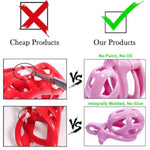 Material Upgrade Chastity Cb Lock Nub Size Cage W/ 4 Double Curved Shape Rings Complete Set For Adult Sex Play Penis Exercise Bondage Restraint Virginity For Men (Pink)