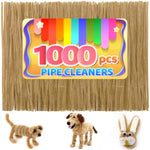 1000 Light Brown Pipe Cleaners for Crafts and DIY Projects