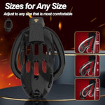 Large Male Chastity Cage with Adjustable Rings and Hidden Lock for Men's Bondage and Sex Toys