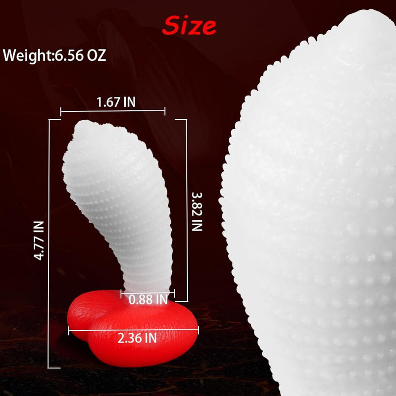 Cute Heart Butt Plug,Red Silicone Anal Plug With Bumps,Monster Adult Sex Analtoy,Fantasy Sex Gifts,S&M Anal Trainer,Bomb Plug,Anal Expander Training Masturbation For Men Women Lesbian Gay And Couples