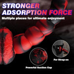 14.7" Long Anal Tentacle Dildo, Huge Horse Octopus Anal Snake Knot Fantasy Monster Ribbed Dildo, Long Butt Plug Alien Knotted Tentical Adult Sex Toys For Women Men Gay Prstate Massage