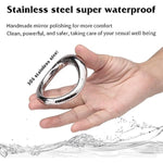 Stainless Steel Cock Ring Surface Design Penis Bondage Stretch Ring For Men Erection Enhancing Adult Sex Toys(A2)