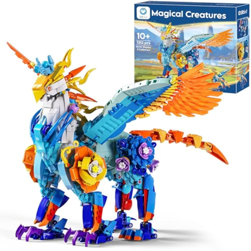 Magical Creatures Building Set For Kids Age 10+ And Adults, Buildable Flower Animal Toy For Home Decor, Birthday Gift Idea For Boys Girls Teens And Adults (1212 Pieces)