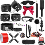 Sex Toys Bdsm Restraints Dildo, 36Pcs Kit Bondage Gear And Accessories For Adult Women And Couples (Blcak, 23 Piece Set)