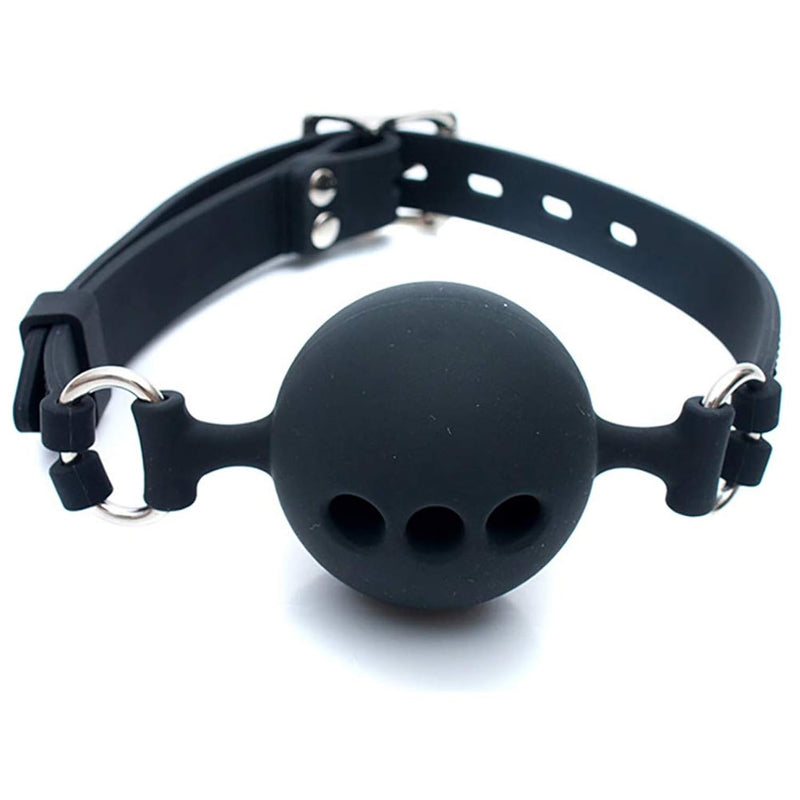 Mouth Ball Breathable Gag - Ball Gag Breathable Silicone Ball With Holes Open Mouth Gag Sex Toy For Fetish Lover
