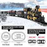 Train Set, Christmas Train Set With Steam, Lights And Sounds, Train Sets For Around The Christmas Tree, Electric Train Toys For 3 4 5 6 7 8 Year Old Kids, Gifts For Boys & Girls Christmas