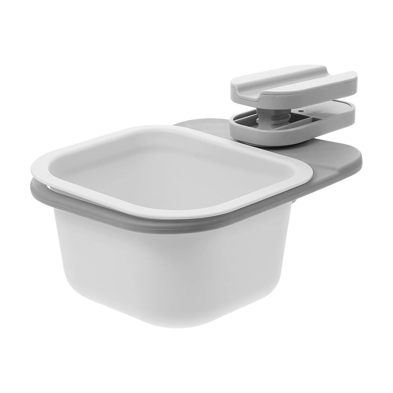 Table Mount Trash Can Mini Desk Hanging Trash Bin Tiny Waste Bin Makeup Pad Garb