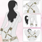 2025 Sm Games Sex Bed Toys Bondage Rope Kit Restraints Bdsm Sex Bondage Set With Handcuffs And Leg Straps Cuffs Restraint Tied Down Arms And Legs Sex Toys For Couple O2