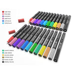 Acrylic Paint Marker Set with Extra Fine & Medium Tips for Multi-Surface Art