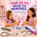 Girls Jewelry Making Kit with Necklace and Bracelet Crafting Set