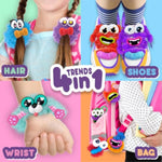 Girls Craft Kit, 41-Piece Cute Fuzzy Creations, Ages 5+
