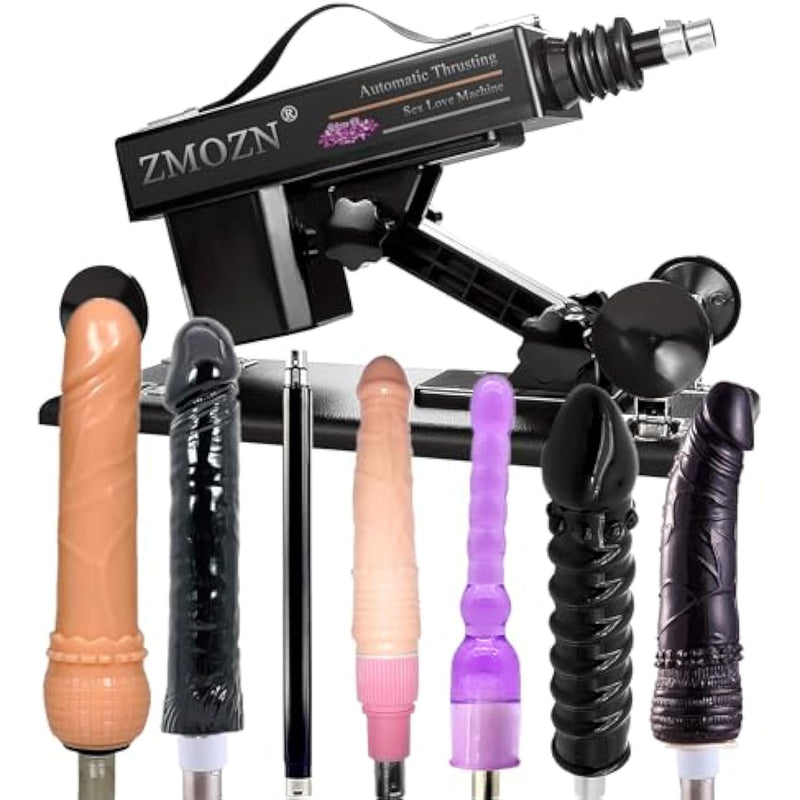 Automatic Sex Machine Sex Toys With Realistic Dildo Sex Huge Cock For Female Masturbation, Gay Couple Adult Masturbator Love Machine Device Gun With 7 Attachments