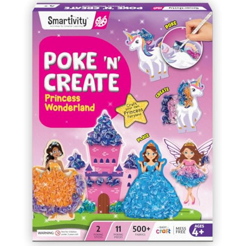 Poke Art Princess Wonderland Craft Kit for Children Ages 4 to 10