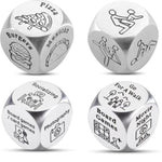 4Pcs Date Night Decision Dice Date Night Gift For Boyfriend Girlfriend Food Dice Valentine Gifts For Him Her Anniversary Day Gifts For Wife Husband Wedding Birthday Bachelorette For Bride