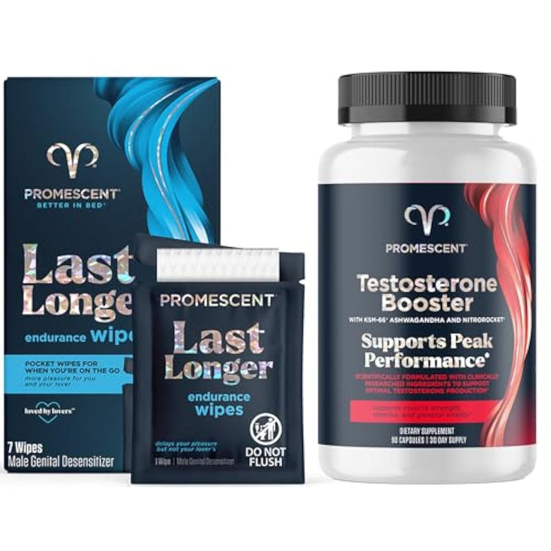 Delay Wipes Sexual Enhancer For Men + Testosterone Booster For Men Supplement With Tongkat Ali (Longjack), Ksm-66 Ashwagandha, Horny Goat Weed, Energy, Stamina
