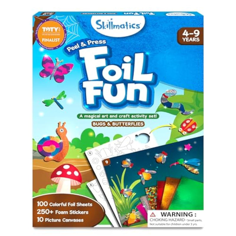 Foil Fun Bugs and Butterflies Foil Art Gift for Boys and Girls