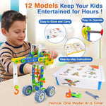 12 In 1 Stem Toys For 4 5 6 7 8+ Year Old Boy Gifts, 152 Pcs Educational Building Toys For Kids Ages 4-8 5-7 8-12, Building Blocks Stem Kits Activities Construction Toy For Boys Birthday Gifts