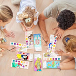 Mess-Free Watercolor Painting Set for Kids Ages 3-8, Portable Coloring Books