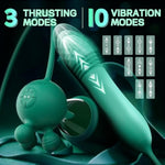 Adult Vibrator Sex Toy Dildo Massager Wand Women Nipple Licker Clitoral Up And Down Stimulation G Spot Vibrator Female Sex Game Devices With 3 Sucking & 7 Licking & 10 Vibrating & 3 Thrusting Dildo