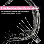 Urethral Sound 4Pcs Beaded Tip Urethral Plug Beginners Kit Set Urinary Dilator Prostate Stimulation Stainless Steel Urethra Masturbation Rod L