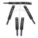 Bdsm Bondage Sets Neck To Arm Wrist Cuffs Restraint Kits Adjustable Backhand Back Handcuffs Collar Sm Adult Sex Toys Fetish One-Piece Slave Cuffs With Chain Bedroom Sex Game For Beginner Couples