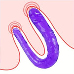 Double Headed Dildo Realistic Ass Dildo Double Dildo Anal Toys Double-Ended Dildo For Beginners Vagina Massager Double Side Dong 2 Head Dildo For Lesbian Women & Gay Men