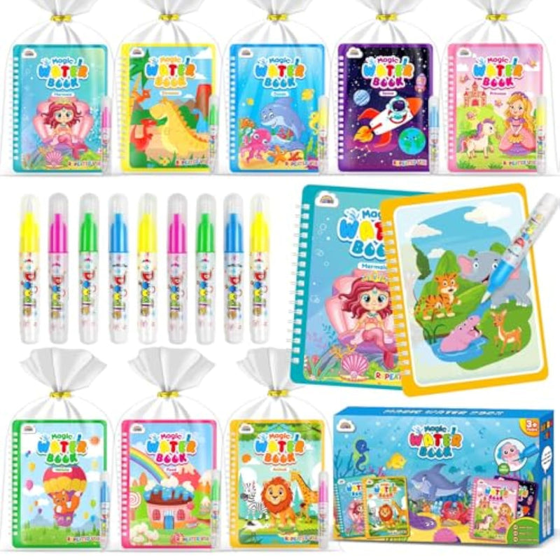 32 Pack Water Coloring Books for Toddlers Magic Reusable Painting Set
