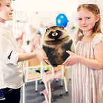 Cute Raccoon Plush Pillow,Soft & Comfortable Raccoon Stuffed Animal Toy, Huggable Plushie Throw Pillow For Kids, Girls & Boys, Cute Decor & Gift Christmas