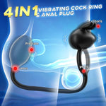 Vibrating Butt Plug With Cock Ring Vibrator, Remote Control Prostate Massager Anal Vibrator Couples Sex Toys With 7 Vibrations, Anal Plug Penis Ring Adult Toys For Couples
