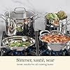 11-Piece Cookware Set, Chef's Classic Stainless Steel Collection 77-11G