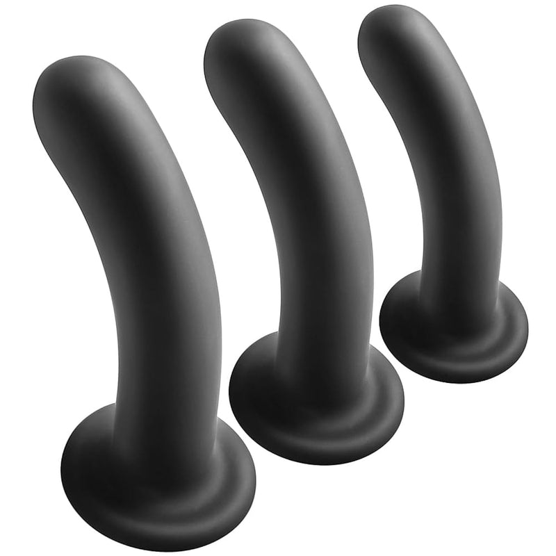 Anal Plugs Trainer Kit 3Pcs Silicone Butt Plugs Trainer Anal Toys G-Spot Anal Butt Plug Anal Dildo With Strong Suction Cup Prostate Massager Anal Plug Kit Anal Plugs For Beginner Men Women Couples