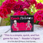 Couch Skeletons Card Game - Quick And Easy 2 Player Game By The Dusty Top Hat