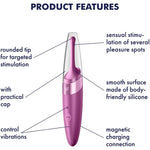Twirling Delight Vibrator Sex Toy | Adult Toys For Women | Tip Vibrator With 40 Vibration Combinations | Vibrating Sexual Pleasure Device | Stimulation Vibrators (Berry)