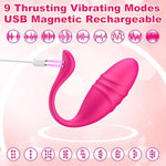 Sex Toys Thrusting Dildo Vibrator - Remote Control G Spot Vibrator Wearable Panty Couple Vibrators With App Control & 9 Thrusting & Vibrating Modes, Adult Sex Toys & Games For Women Couples
