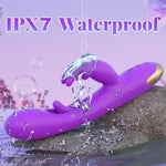 Adult Sex Toys Rabbit Vibrator - 3In1 Flapping G Spot Dildo With 10 Rabbit Vibrating, 7 Flapping & 7 Wand Vibrating Modes – Clitoral & Nipple Stimulator For Women Female Pleasure