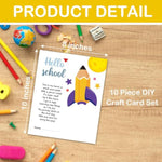 10 First Day of School Handprint Art Kit, DIY Handprint Craft for Kids